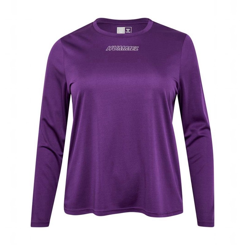Hummel Te Curvy L/S Plus Kurze Hose Damen Lila | 514429-594