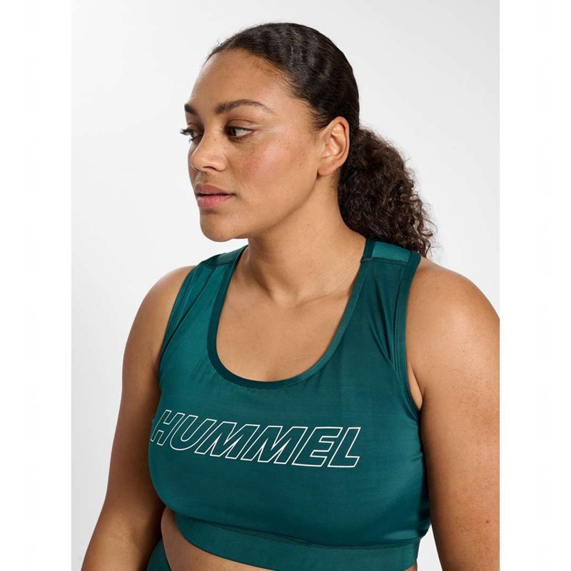 Hummel Te Curvy Plus Sport BH Damen Grün | 580659-478