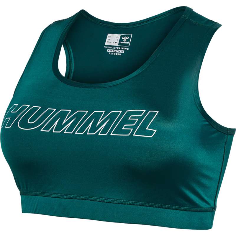 Hummel Te Curvy Plus Sport BH Damen Grün | 580659-478