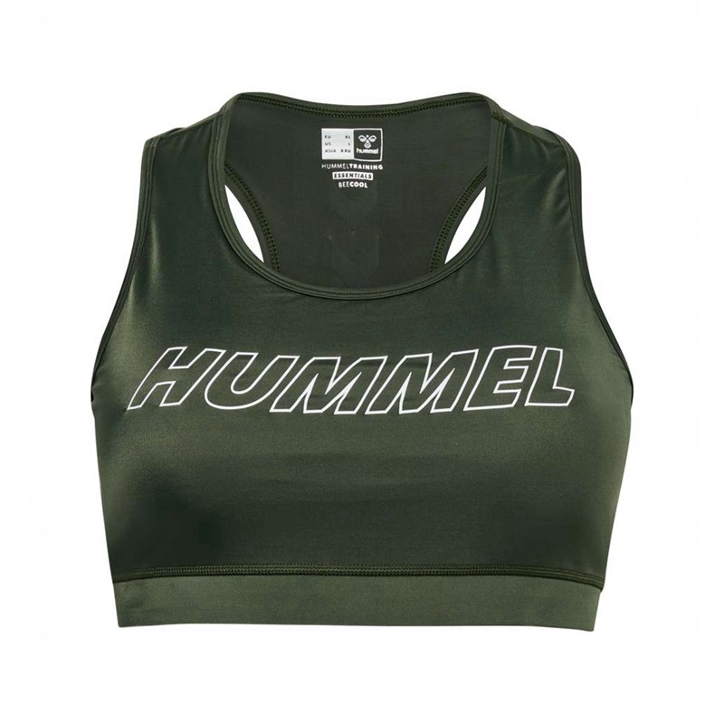 Hummel Te Curvy Plus Sport BH Damen Grün | 138441-413