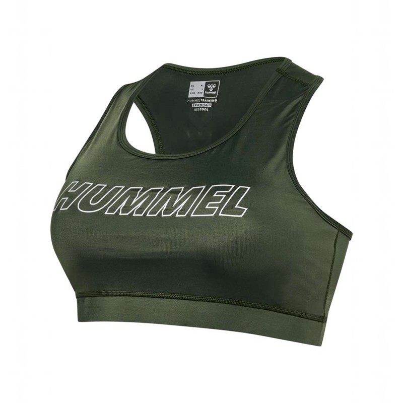 Hummel Te Curvy Plus Sport BH Damen Grün | 138441-413