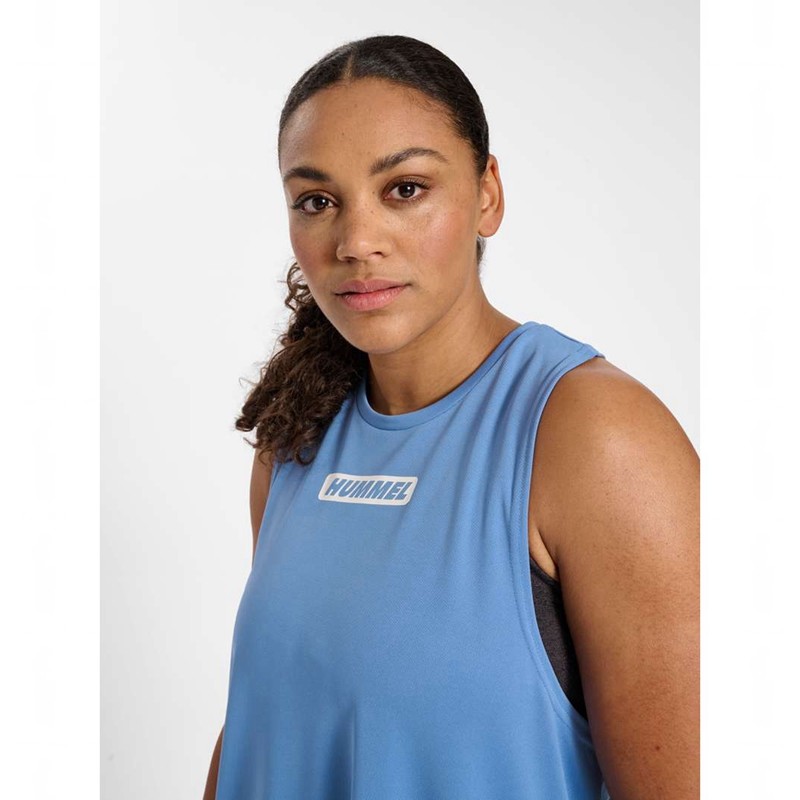 Hummel Te Curvy Plus Tanktop Damen Blau | 459537-759