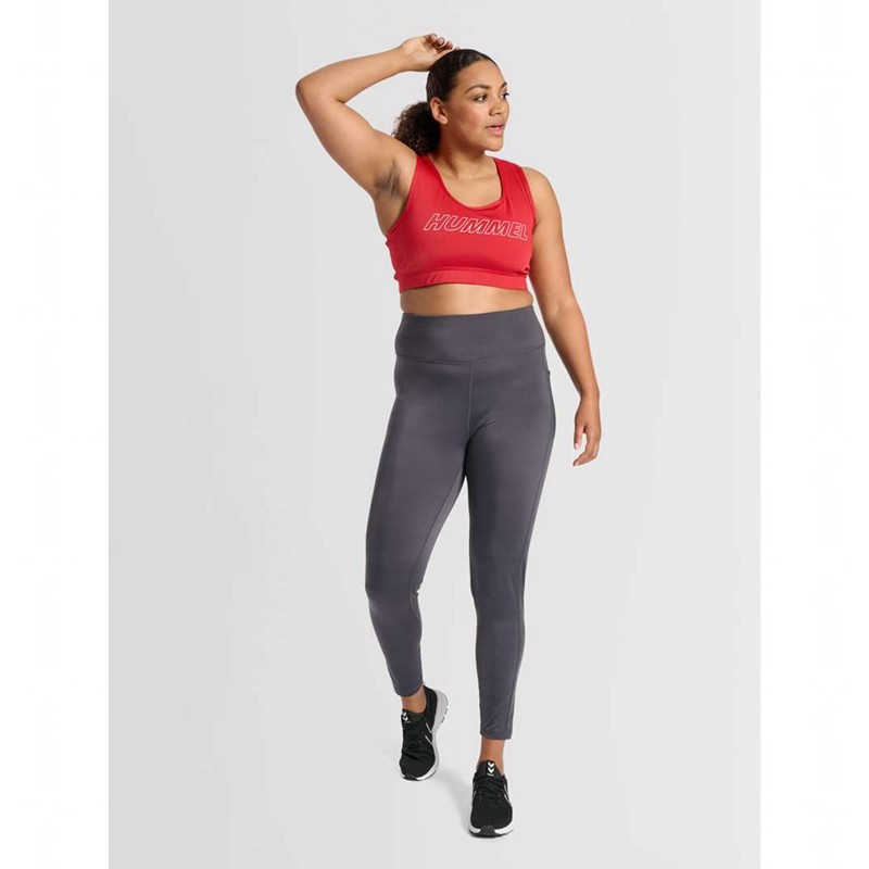 Hummel Te Curvy Plus T-shirts Damen Rot | 383341-291