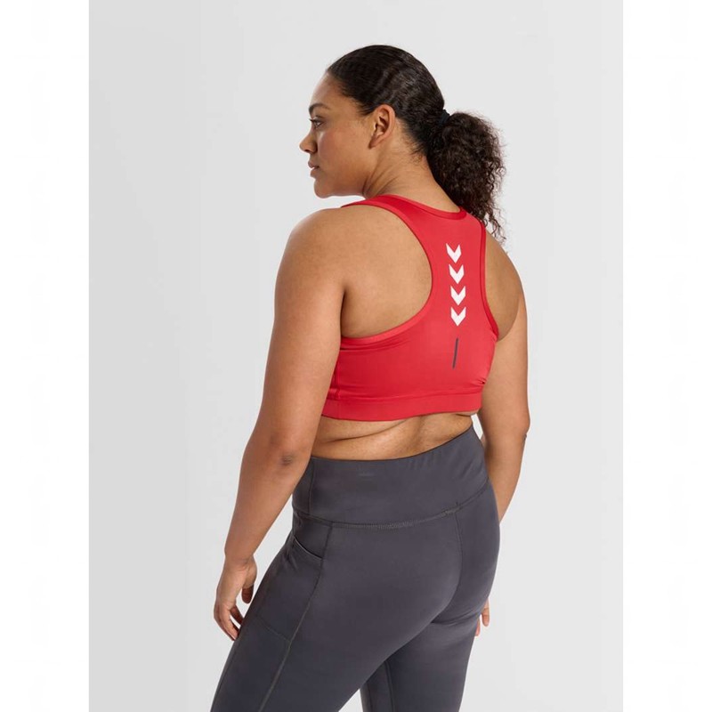 Hummel Te Curvy Plus T-shirts Damen Rot | 383341-291