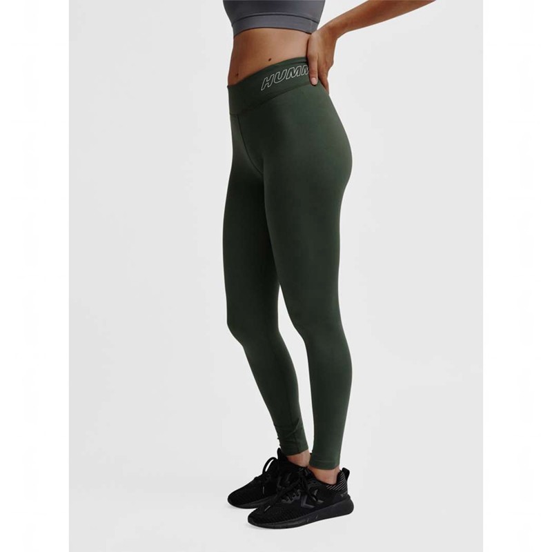 Hummel Te Fundamental Mid Waist Socken Damen Grün | 769908-990