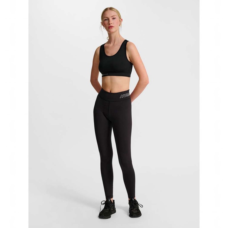 Hummel Te Fundamental Mid Waist Strumpfhose Damen Schwarz | 799033-733