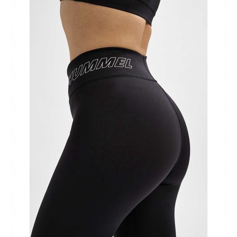 Hummel Te Fundamental Mid Waist Strumpfhose Damen Schwarz | 799033-733