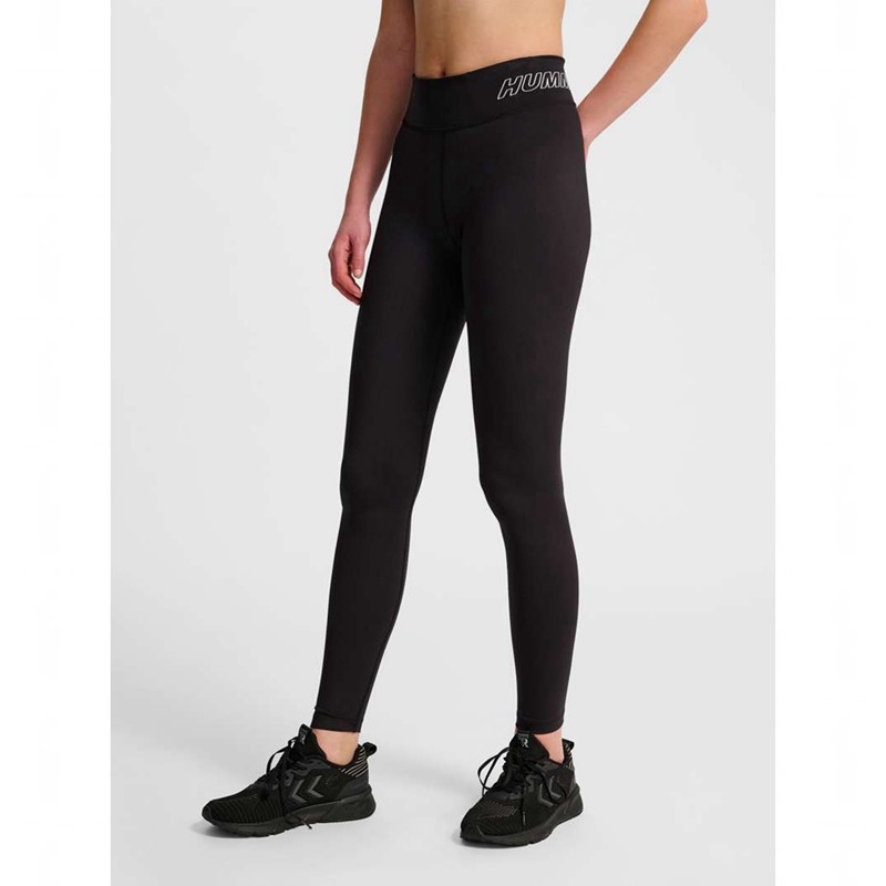 Hummel Te Fundamental Mid Waist Strumpfhose Damen Schwarz | 799033-733