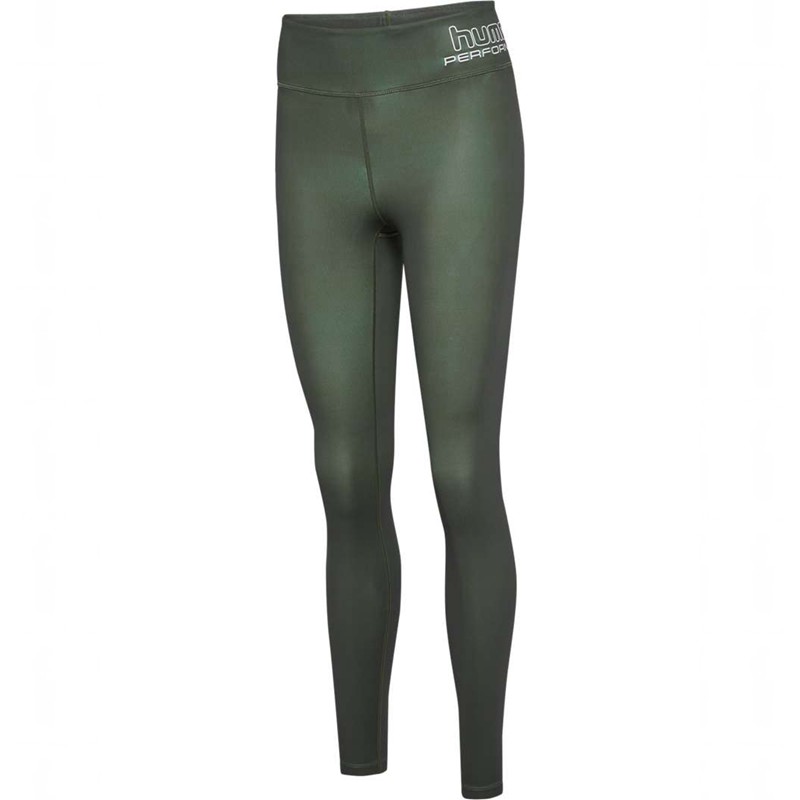 Hummel Te Fundamental Mid Waist Strumpfhose Damen Grün | 934204-242