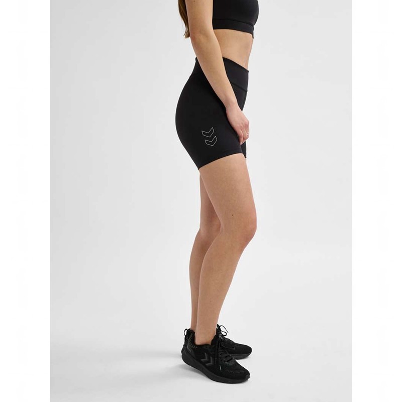 Hummel Te Fundamental Mw Tight Kurze Hose Damen Schwarz | 596279-664