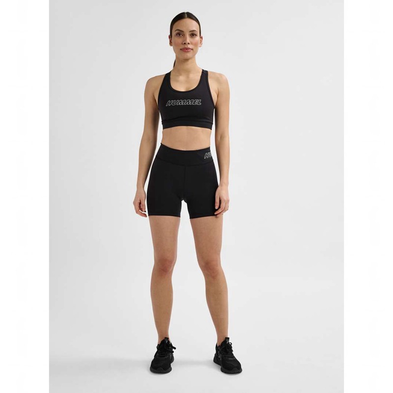 Hummel Te Fundamental Mw Tight Kurze Hose Damen Schwarz | 596279-664