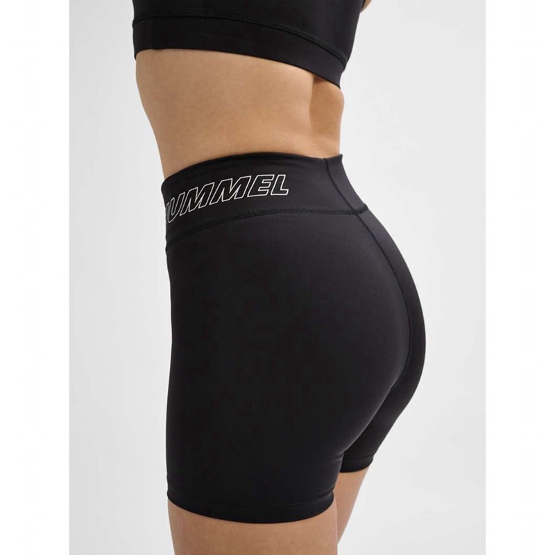 Hummel Te Fundamental Mw Tight Kurze Hose Damen Schwarz | 596279-664