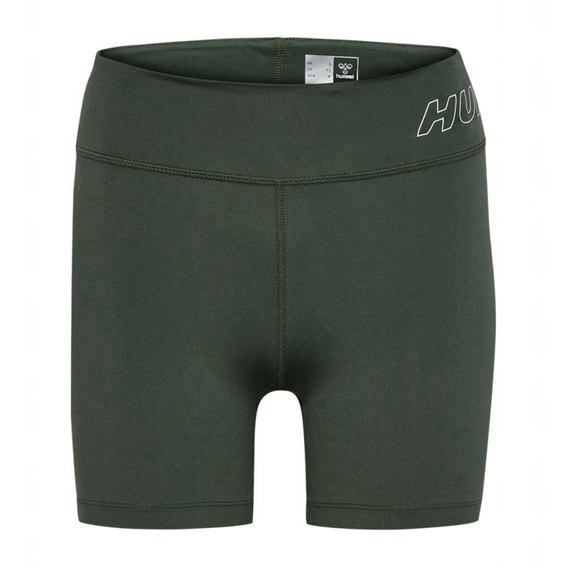 Hummel Te Fundamental Mw Tight Kurze Hose Damen Grün | 148285-200