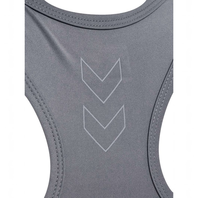 Hummel Te Fundamental Sport BH Damen Grau | 844538-619