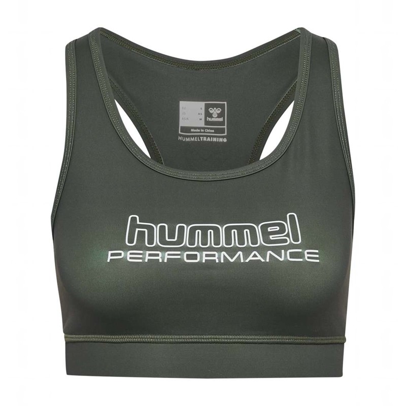 Hummel Te Fundamental Sport BH Damen Grün | 185140-317