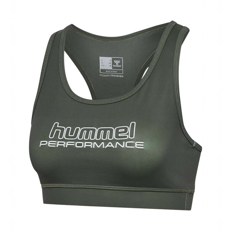 Hummel Te Fundamental Sport BH Damen Grün | 185140-317
