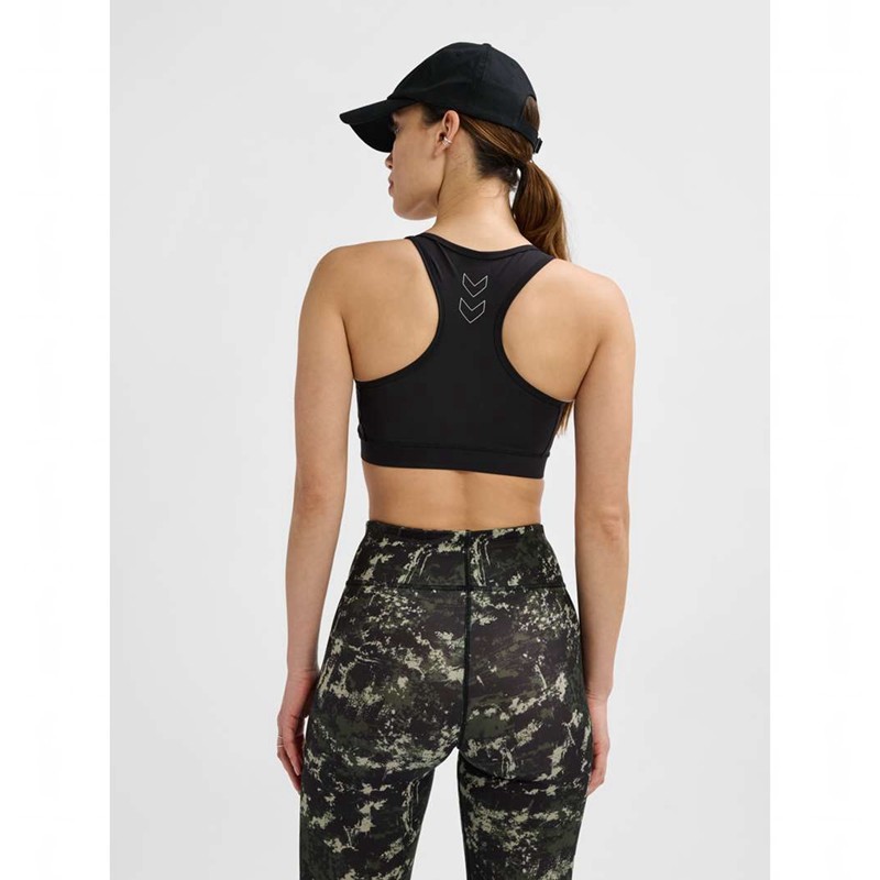 Hummel Te Fundamental Sport BH Damen Schwarz | 102987-489