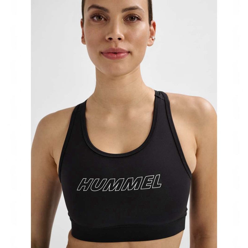 Hummel Te Fundamental Sport BH Damen Schwarz | 102987-489