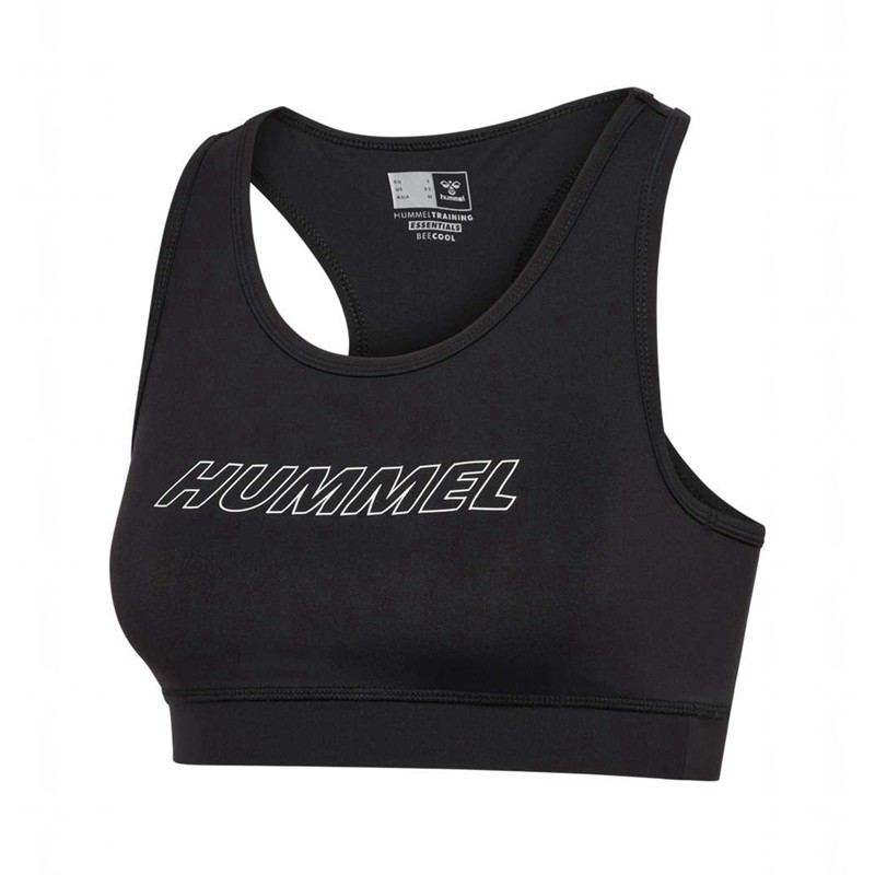 Hummel Te Fundamental Sport BH Damen Schwarz | 102987-489