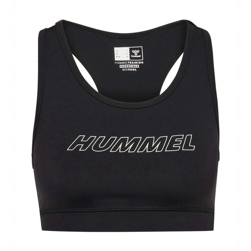 Hummel Te Fundamental Sport BH Damen Schwarz | 102987-489