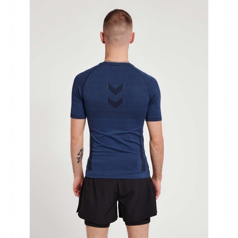 Hummel Te Mike Seamless Grundschicht Herren Navy | 457956-437