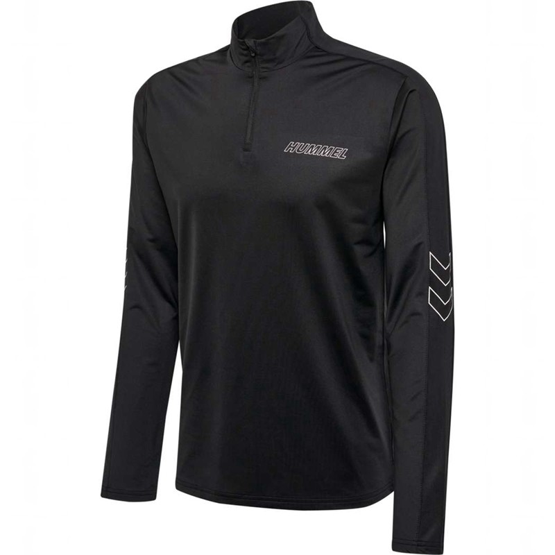 Hummel Te Strength Pl Half Zip Sweatshirt Herren Schwarz | 305469-273