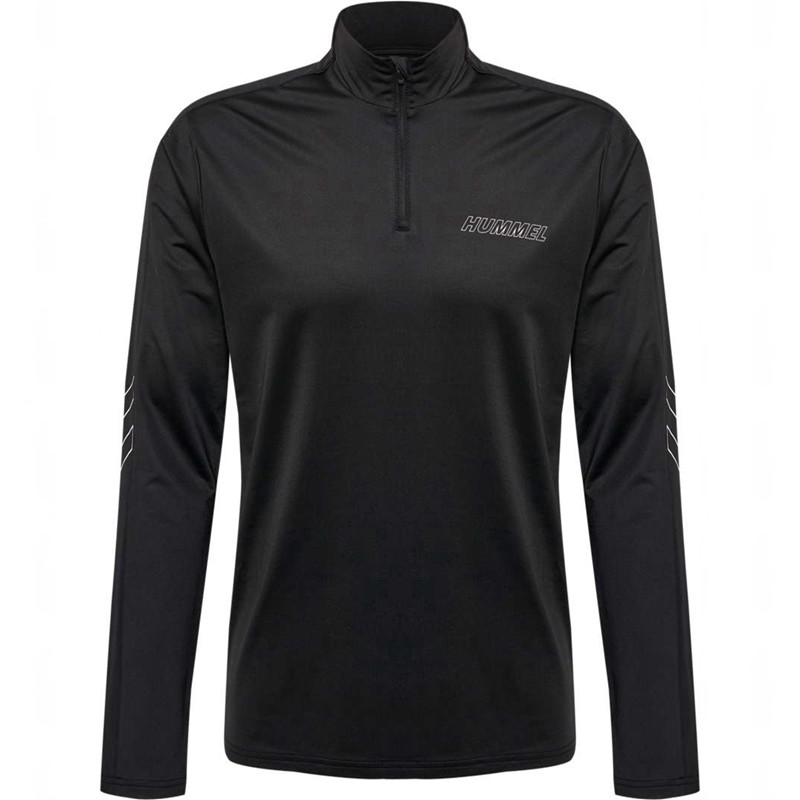 Hummel Te Strength Pl Half Zip Sweatshirt Herren Schwarz | 305469-273
