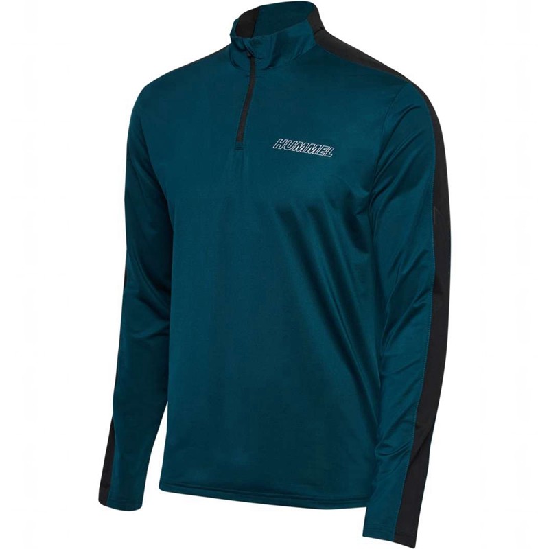 Hummel Te Strength Pl Half Zip Sweatshirt Herren Navy | 134701-165