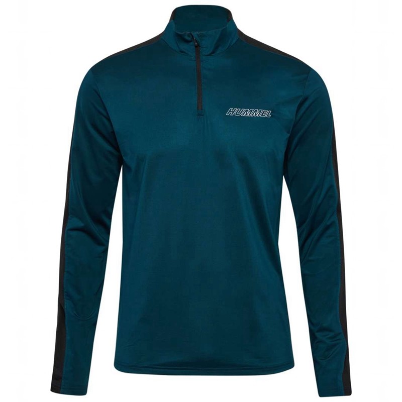 Hummel Te Strength Pl Half Zip Sweatshirt Herren Navy | 134701-165