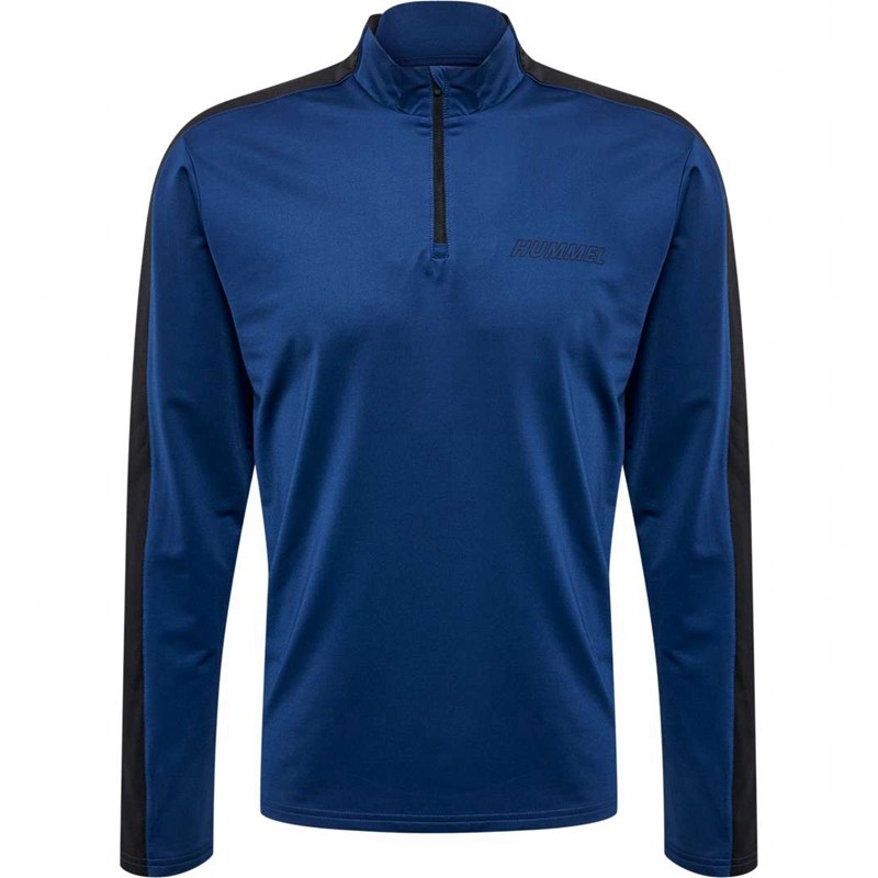 Hummel Te Strength Pl Half Zip Sweatshirt Herren Navy | 280081-280