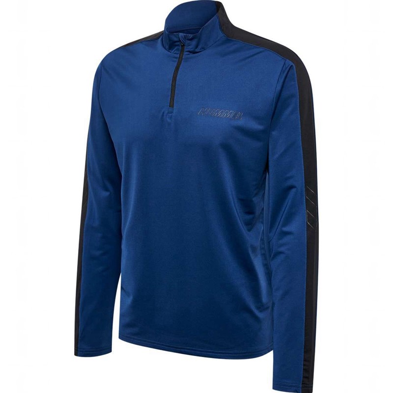 Hummel Te Strength Pl Half Zip Sweatshirt Herren Navy | 280081-280