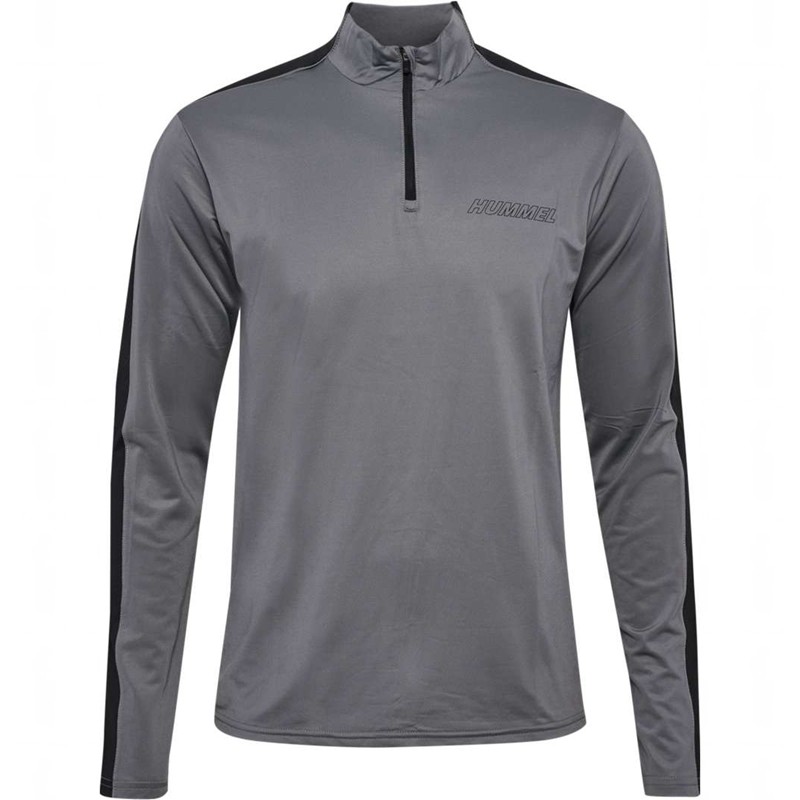 Hummel Te Strength Pl Half Zip Sweatshirt Herren Grau | 056601-520