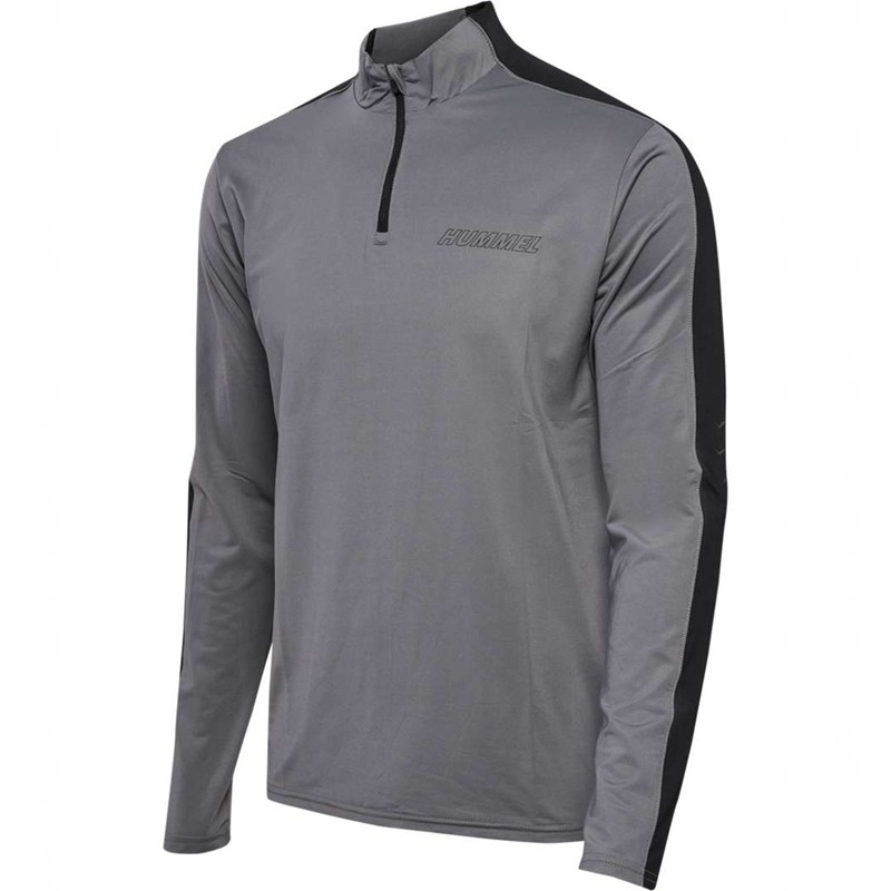 Hummel Te Strength Pl Half Zip Sweatshirt Herren Grau | 056601-520