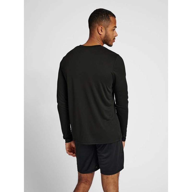 Hummel Te Tihalt L/S T-shirts Herren Schwarz | 034100-129