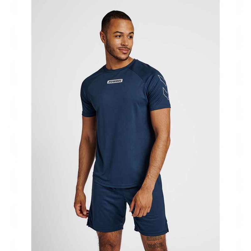 Hummel Te Tihalt T-shirts Herren Blau | 931089-421
