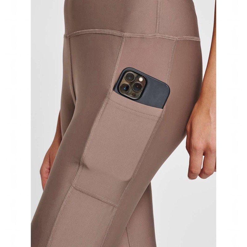 Hummel Te Tola High Waist Strumpfhose Damen Beige | 361153-661