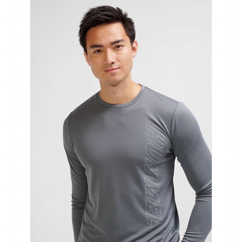 Hummel Te Topaz L/S T-shirts Herren Grau | 495673-681