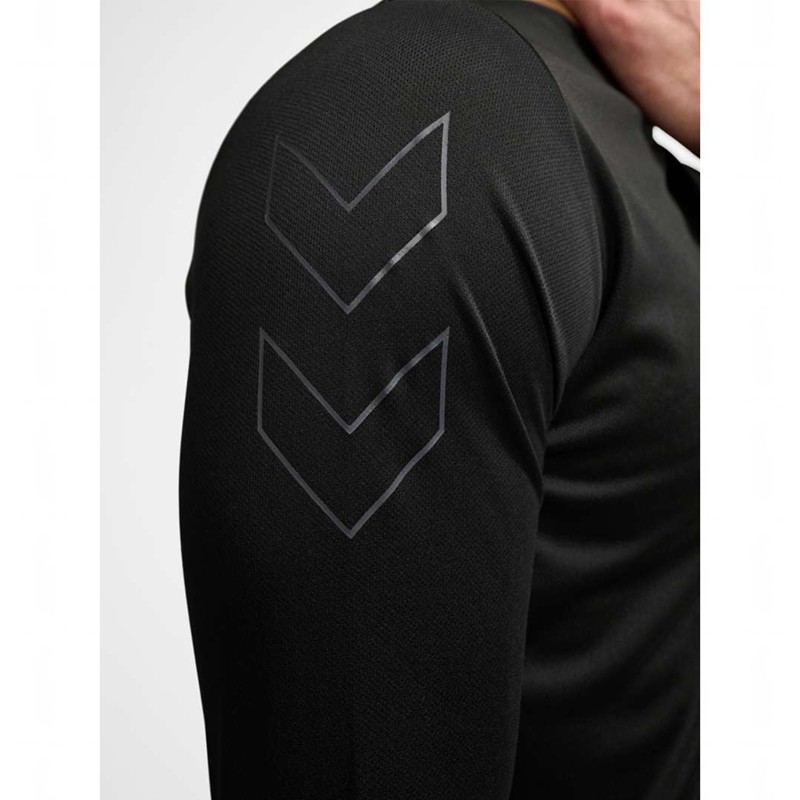 Hummel Te Topaz L/S T-shirts Herren Schwarz | 038833-890