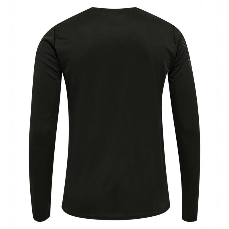 Hummel Te Topaz L/S T-shirts Herren Schwarz | 038833-890