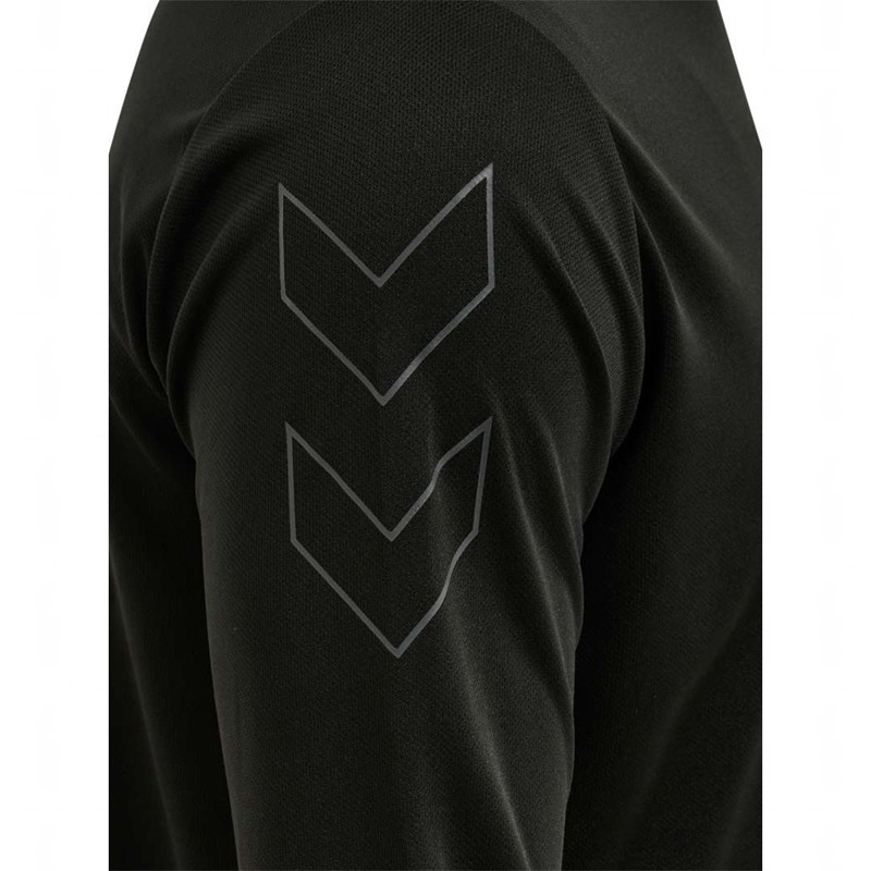 Hummel Te Topaz L/S T-shirts Herren Schwarz | 038833-890