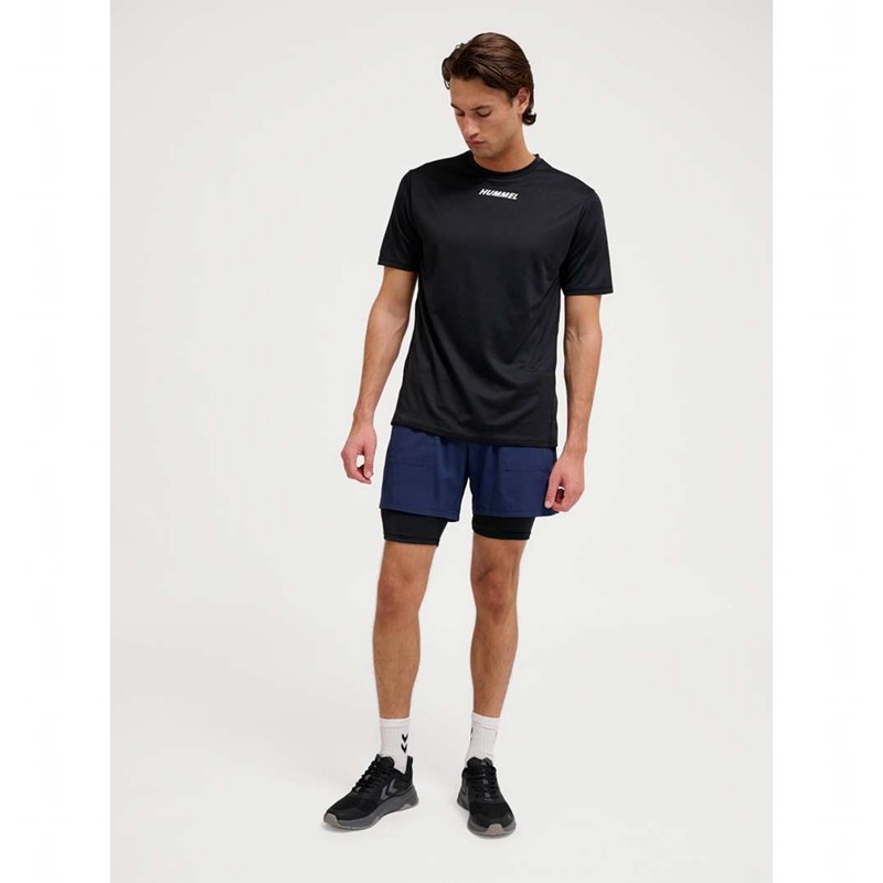Hummel Te Topaz Tight Kurze Hose Herren Schwarz | 470035-808