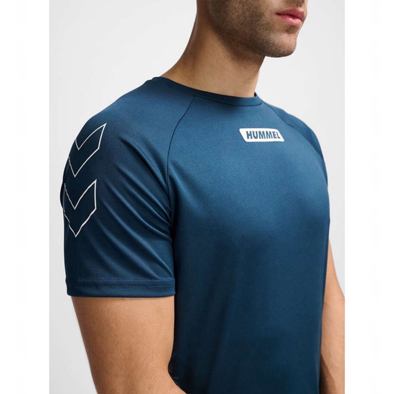 Hummel Te Topaz T-shirts Herren Blau | 641514-990
