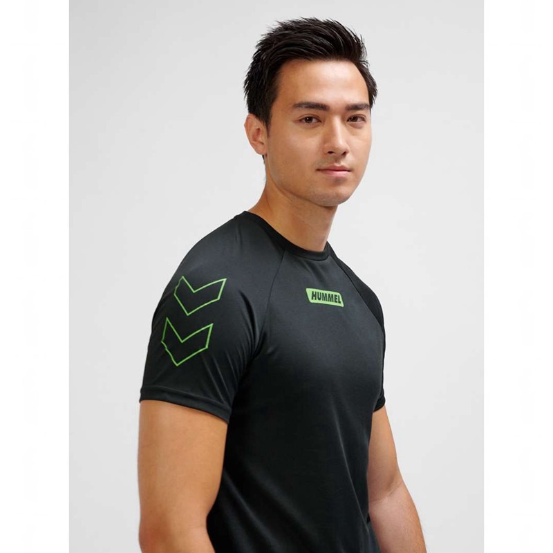 Hummel Te Topaz T-shirts Herren Schwarz | 053409-643