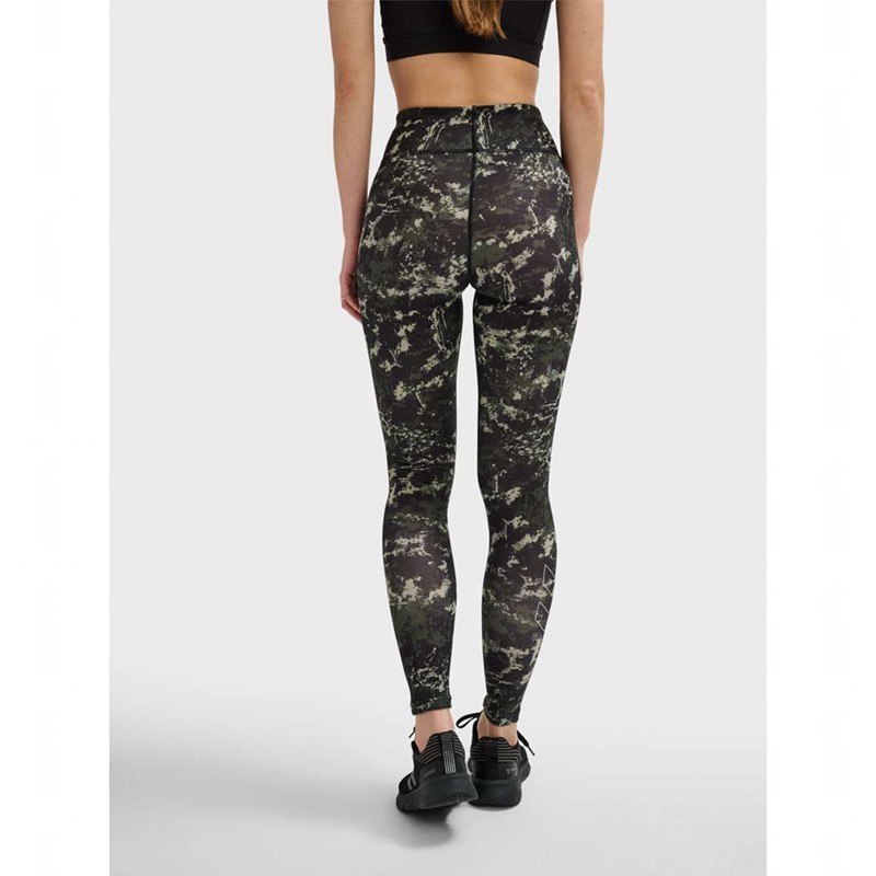 Hummel Te Twist Aop Mid Waist Strumpfhose Damen Grün | 720417-838