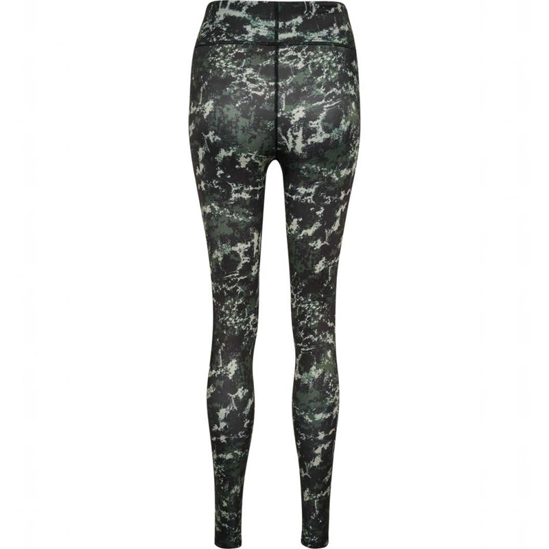 Hummel Te Twist Aop Mid Waist Strumpfhose Damen Grün | 720417-838