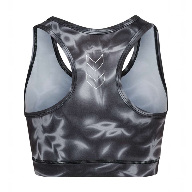 Hummel Te Twist Aop Sport BH Damen Schwarz | 971936-367