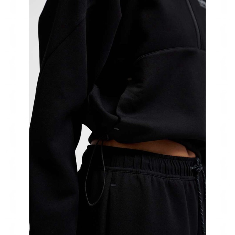 Hummel Tech Fleece Boxy Half Zip Hose Damen Schwarz | 431700-885