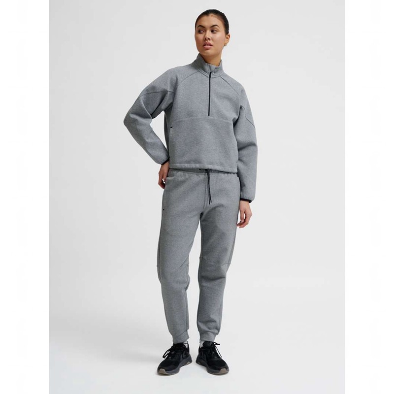 Hummel Tech Fleece Boxy Half Zip Sportschuhe Damen Grau | 793070-793
