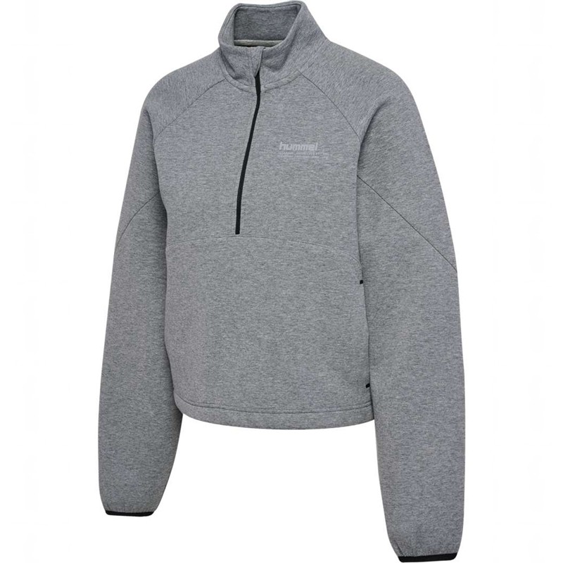 Hummel Tech Fleece Boxy Half Zip Sportschuhe Damen Grau | 793070-793