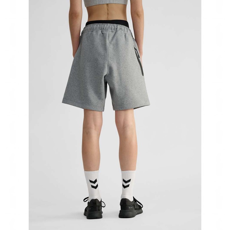 Hummel Tech Fleece Kurze Hose Damen Grau | 041858-309